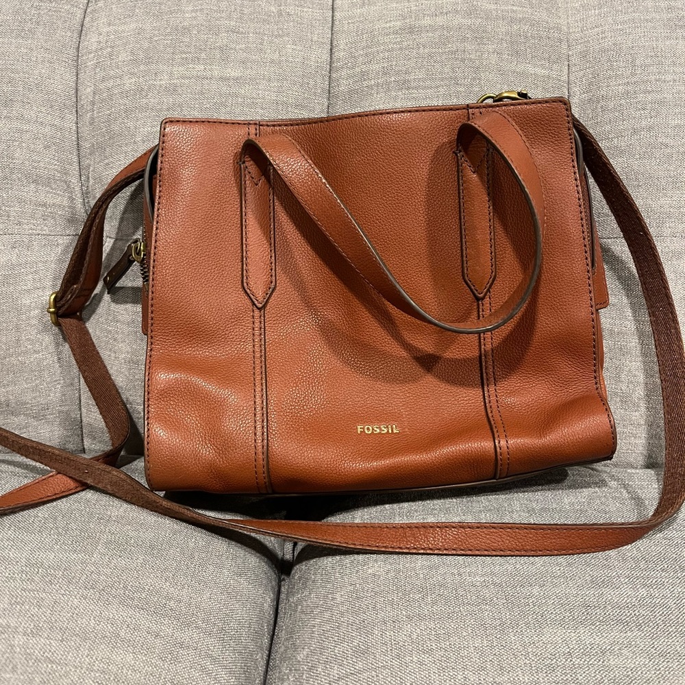 FOSSIL Sara Satchel Handbag with Shoulder Strap